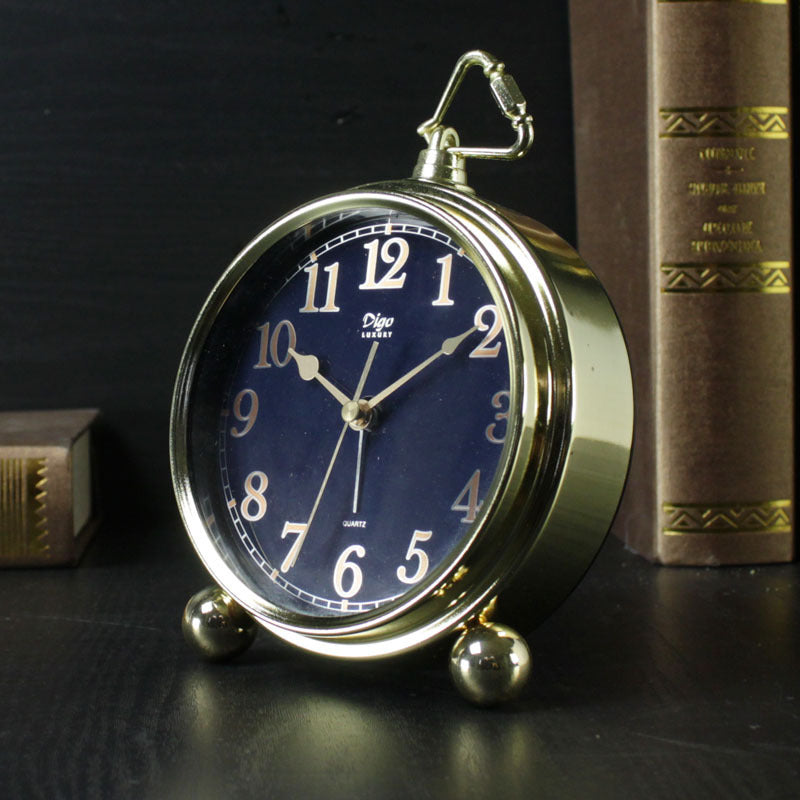 Luxury Gold-plated Silent Metal Alarm Clock