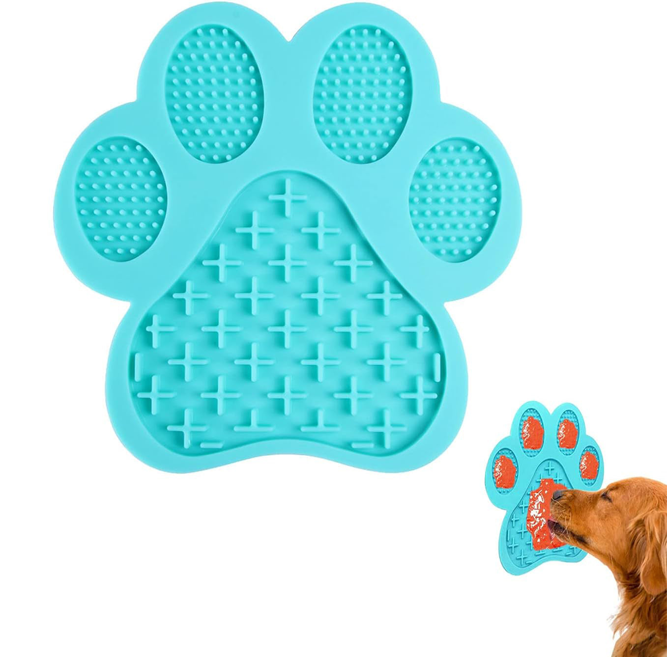 Tapis à lécher pour chien pour l'anxiété, distributeur lent de beurre de cacahuète, gamelles pour chien, tapis à lécher pour chien avec forte aspiration murale pour le bain, le toilettage et le dressage des animaux de compagnie