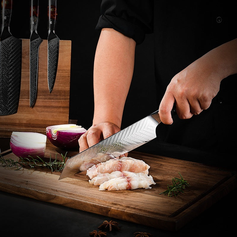 67 Layers Damascus Steel Kitchen Knife Kit