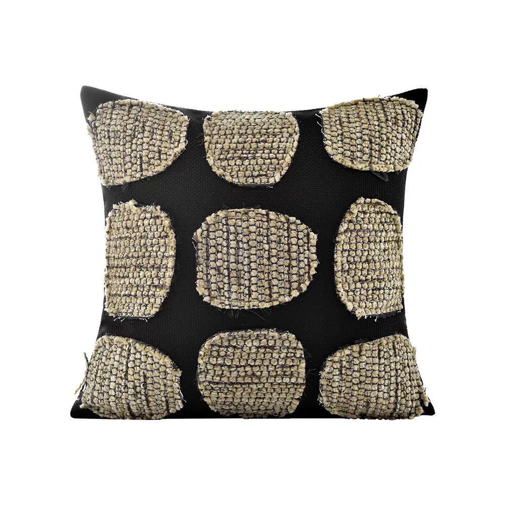 Sofa Pillows Simple Brown Khaki Cushion Case Luxury Linen Cotton Blend Decorative Pillow Cover For Sofa Chair Bedding Home Pillow Core Is Made Of Down-feather-like Fabric