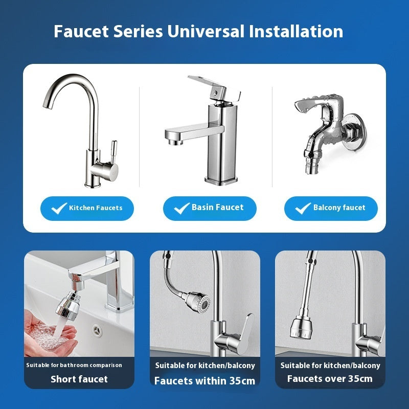 Rotatable Booster Faucet Universal Sprinkler