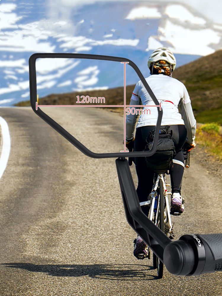 Rotatable wide-angle high-definition bicycle mirror