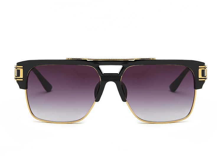 Men And Women Square Retro Colorful Reflective Sunglasses
