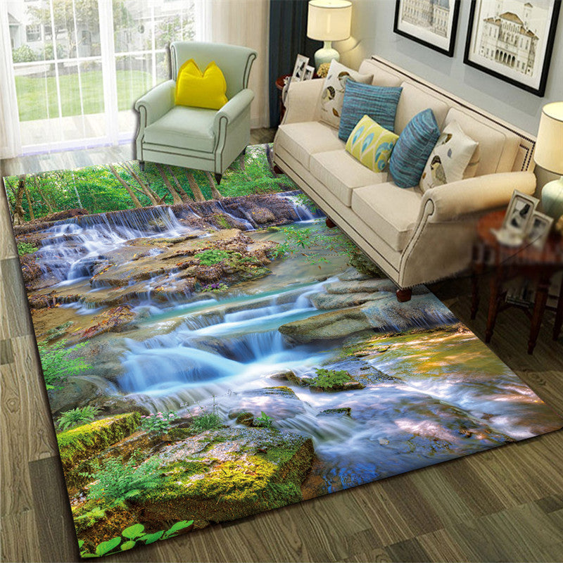 Carpet Living Room Bedroom Tea Table Sofa Floor Mat Rectangular Lovely Room Bedside Carpet