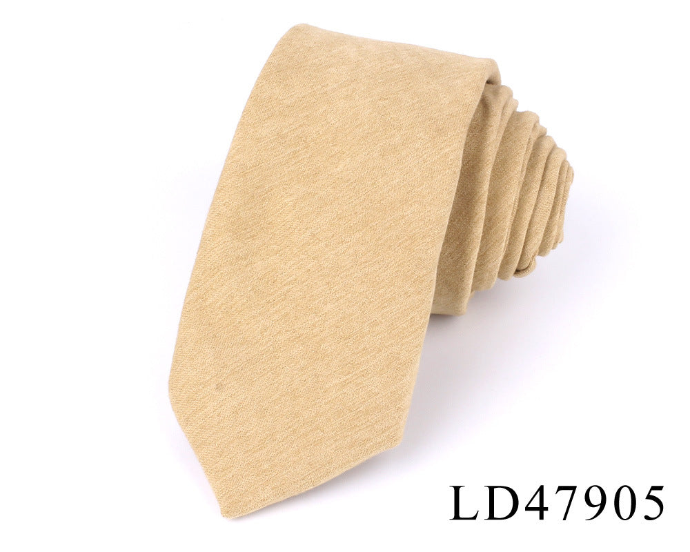 Suede Narrow 6cm Candy Suit Accessories Tie