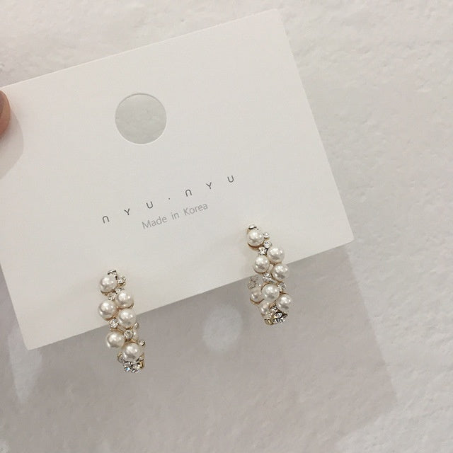 Personalized wild earrings pearl earrings