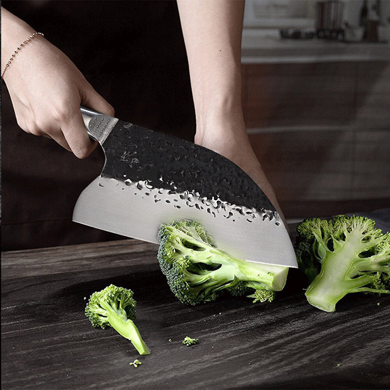 Hand Forged Hammered Steel Head Chef's Knife