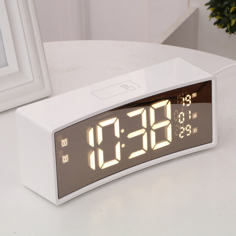 Curved Screen Alarm Clock Suspension Sense Font Smart  Electronic