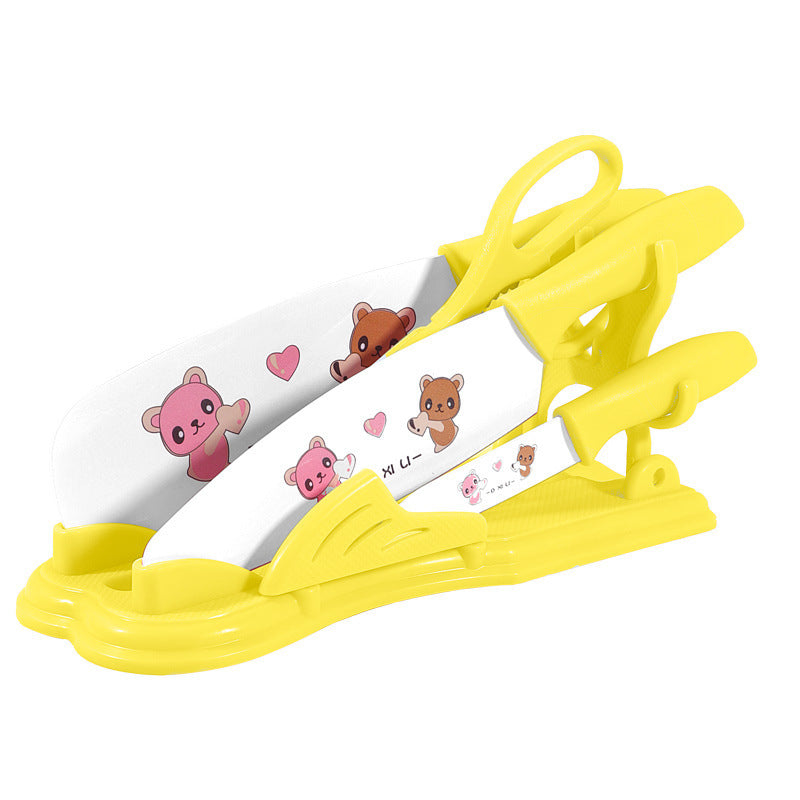 Household Kitchen Knife Fruit Chopping Board Combination Set