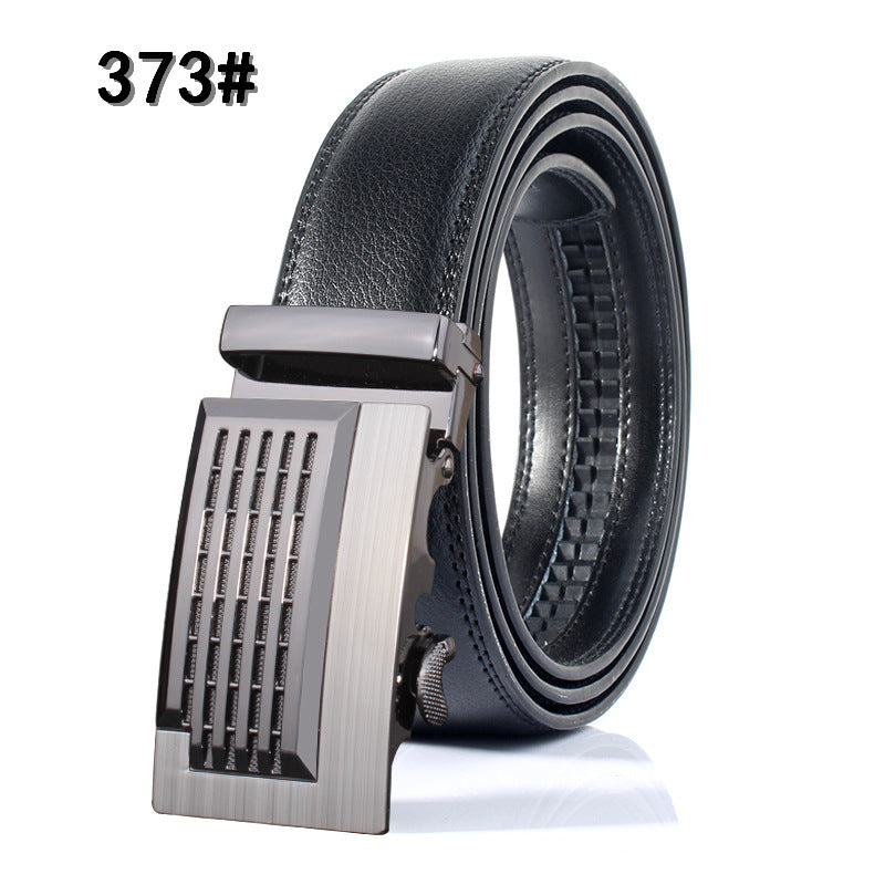 Men's belt leather automatic buckle Leopard pure leather belt