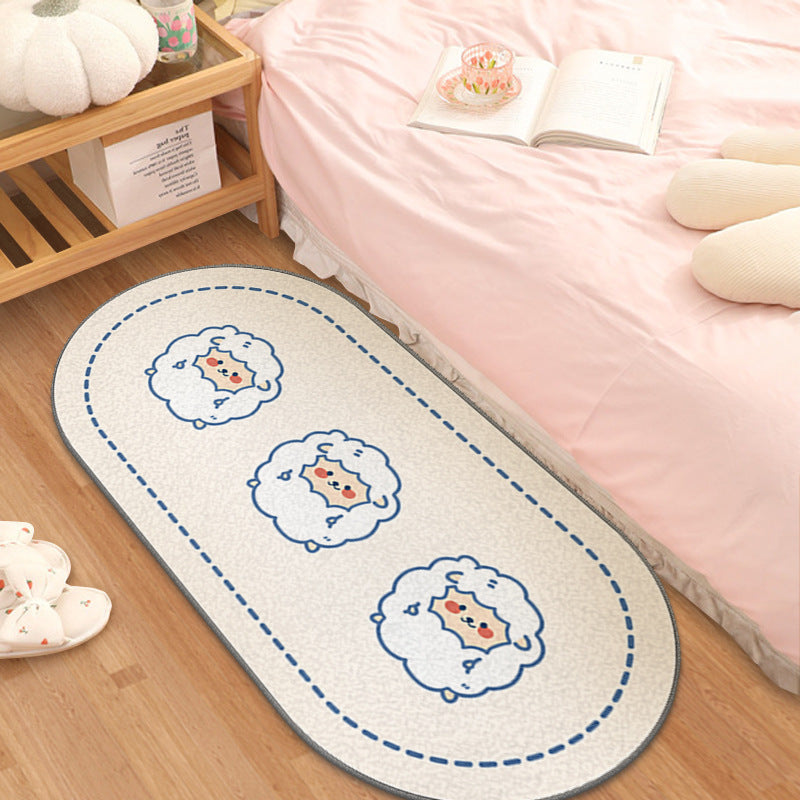 Children's Cartoon Strip Bedroom Bedside Carpet