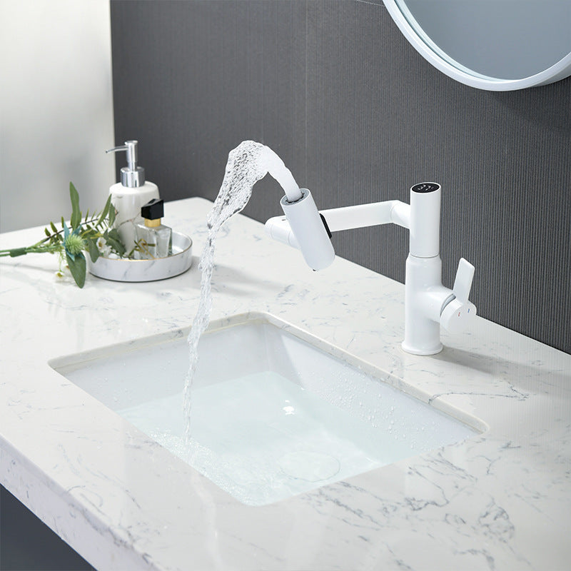 Copper Digital Display Basin Faucet Hot And Cold Bathroom