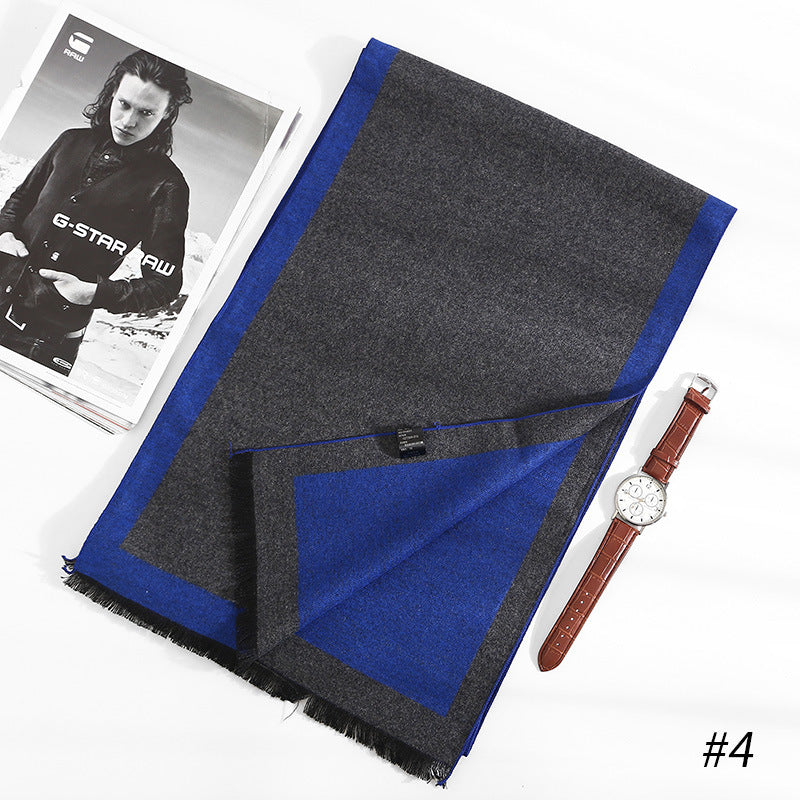 Artificial Silk Brushed Scarf Autumn And Winter Warm And Simple