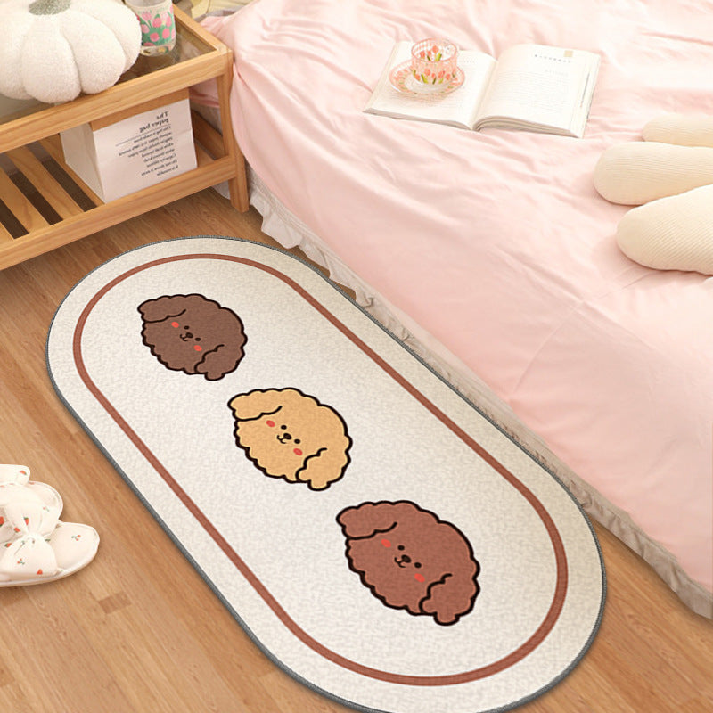Children's Cartoon Strip Bedroom Bedside Carpet