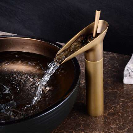 Bronze Above Counter Basin Washbasin Basin Art Faucet