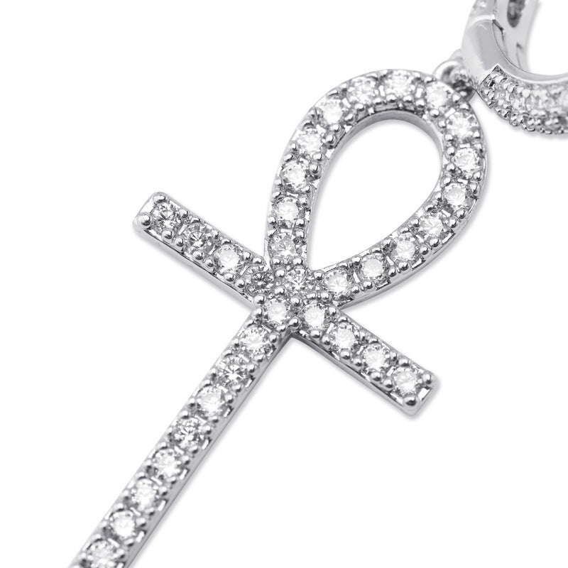 Hip hop hinge ring earrings for men and women