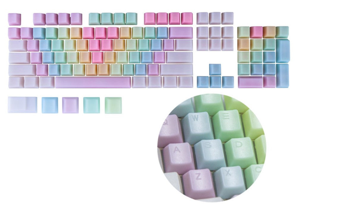 Jelly Rainbow Keycap 104 Mechanical Keyboard