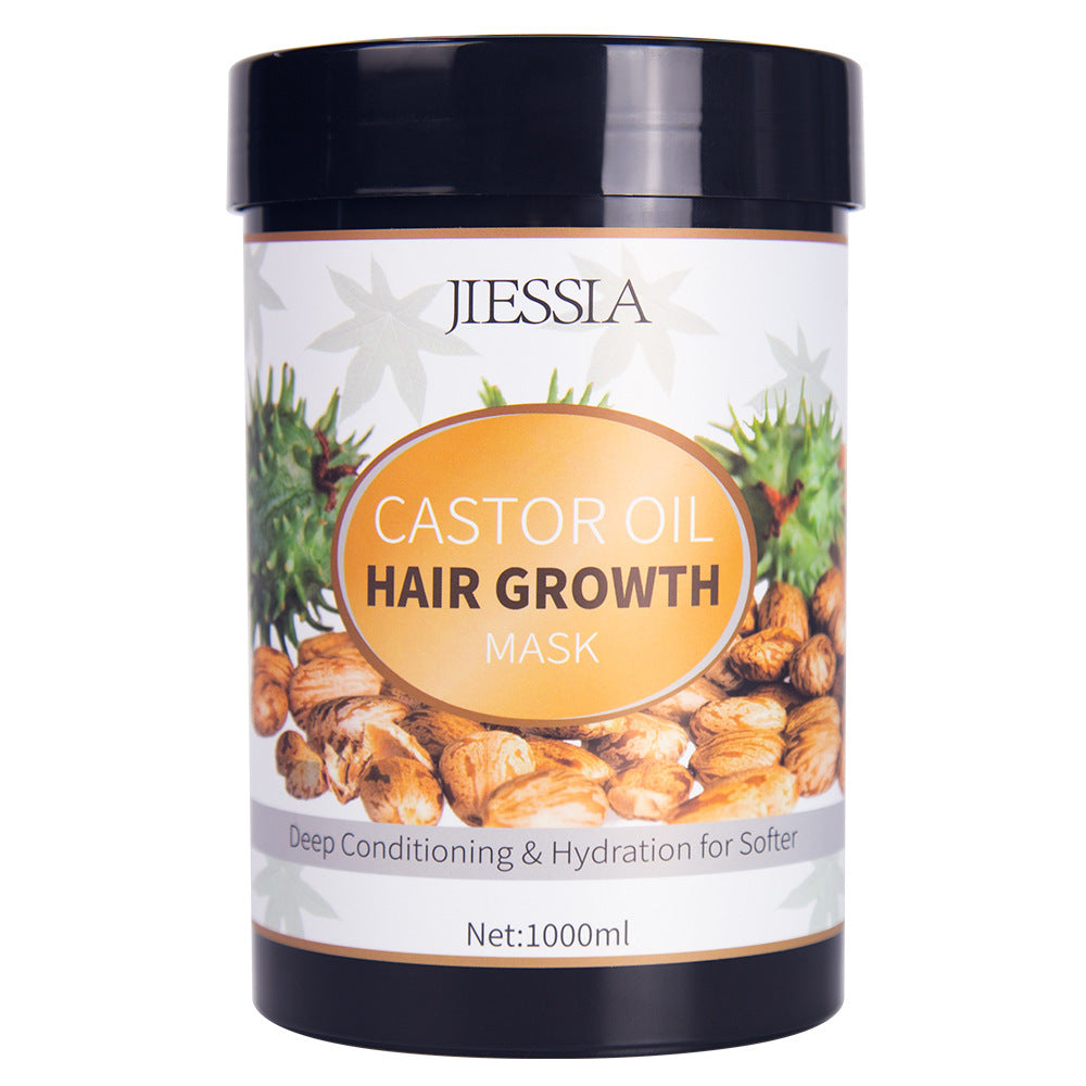 Shampoing à l'huile de ricin nourrissant et régulateur de sébum pour la pousse des cheveux