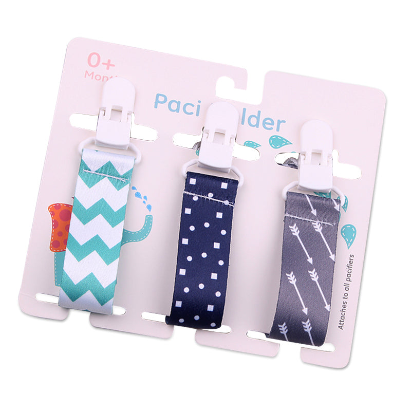 Cartoon Pattern Combination Three Packs Of Baby Pacifier Teether To Prevent Falling