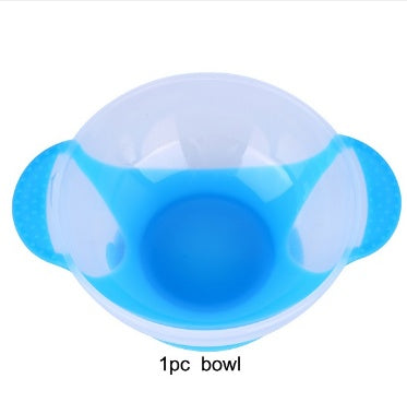 Vaisselle de bébé Assiette à ventouse avec cuillère thermosensible Alimentation de bébé Bols d'alimentation pour bébé