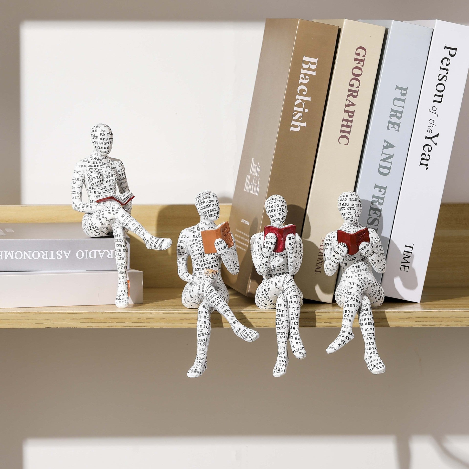 Reading Woman Resin Decorations Home Study Decorative Crafts