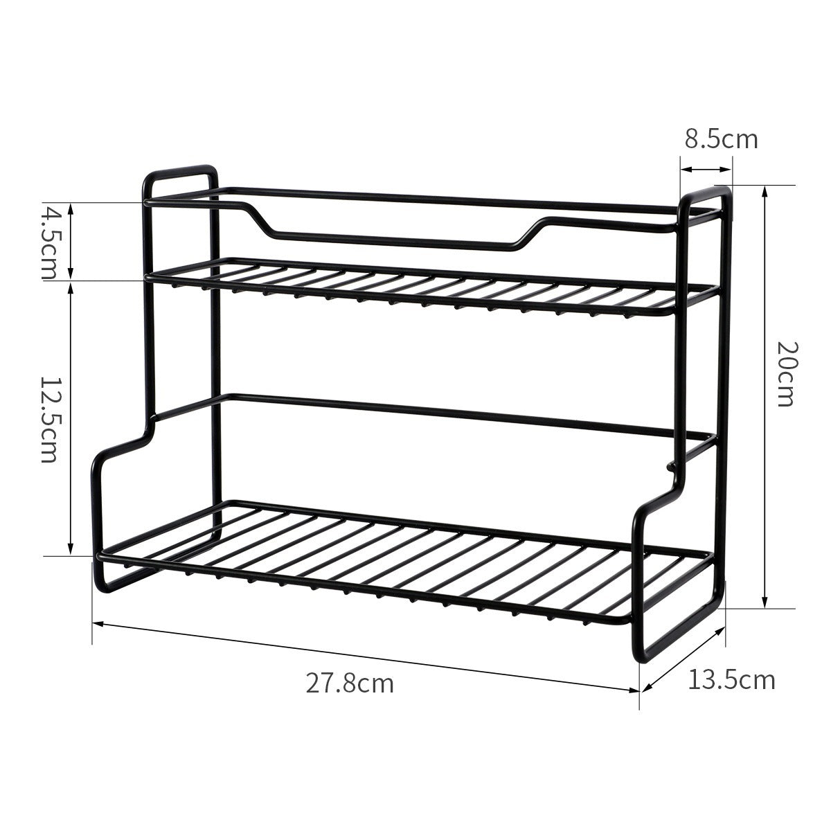 Kitchen Double-layer Storage Rack Seasoning Rack Bathroom