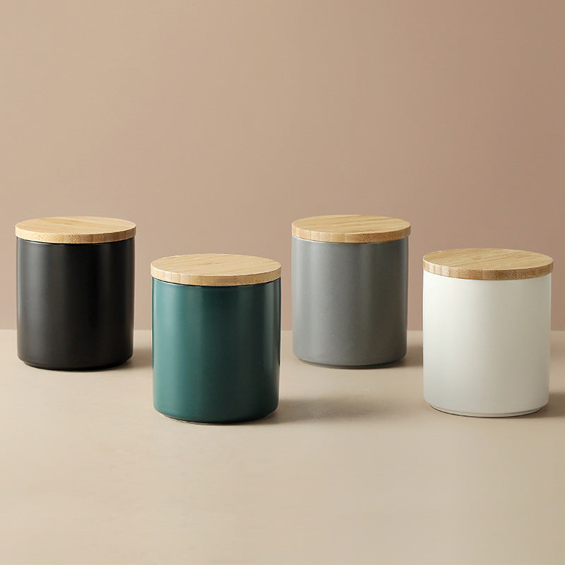 Household Fashion Storage Ceramic Seasoning Jar