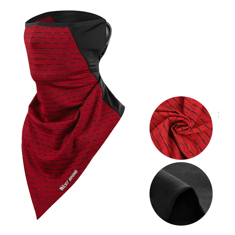 Male Summer Cycling Face Towel And Ice Silk Mask