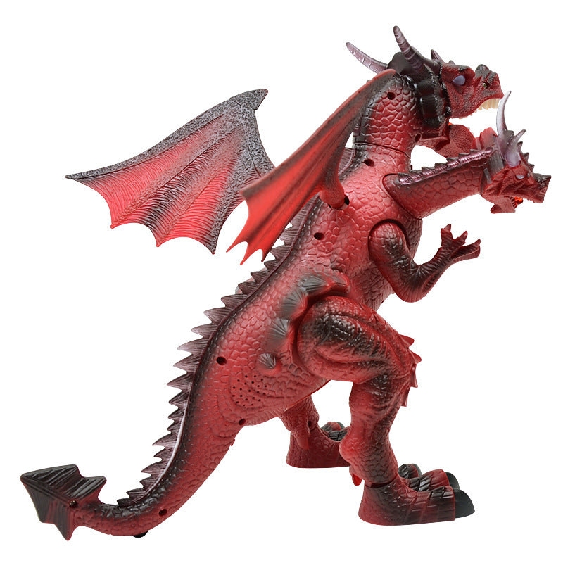 Remote control electric dinosaur toy model will walk and vocal early education puzzle intelligent three-headed dragon children's toys