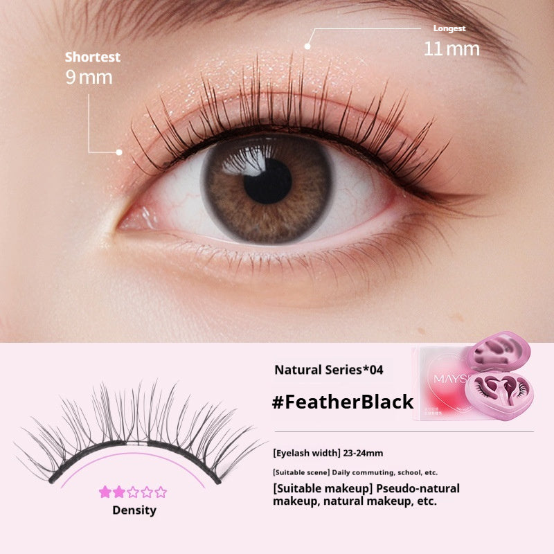 Meixi Soft Magnetic False Eyelashes Heart-shaped Integrated Soap Holder
