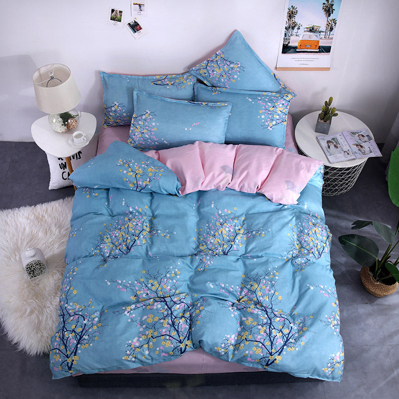 Aloe Vera Cotton Four-piece Summer New Student Dormitory Bedding