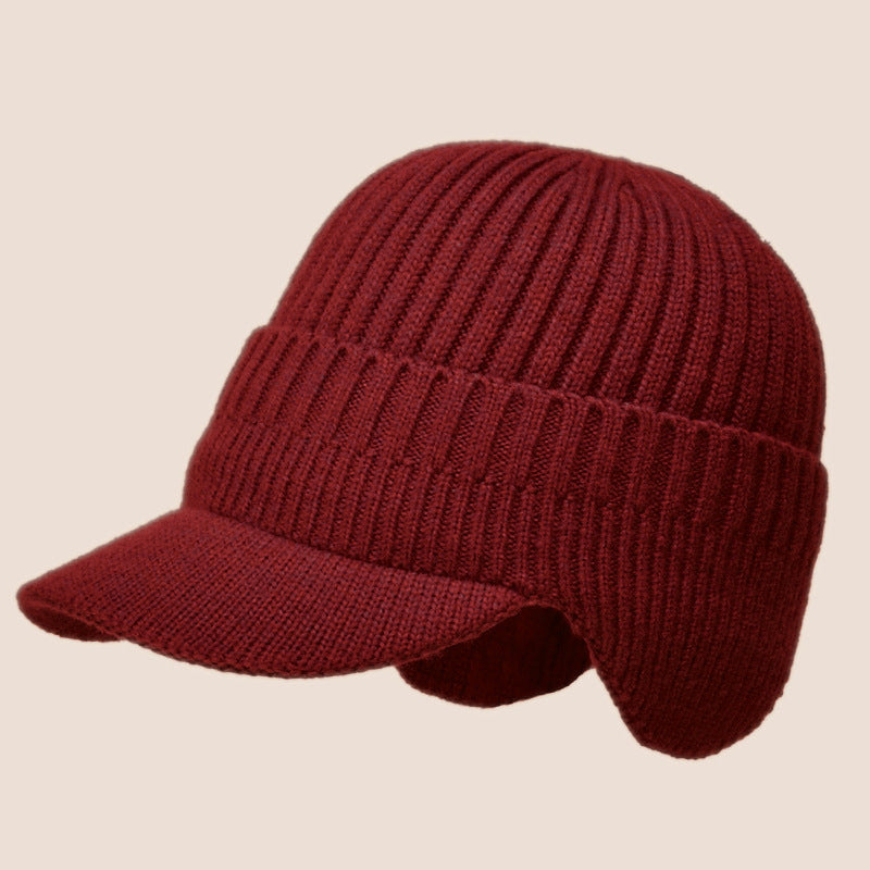 Men's Outdoor Warm Ear Protection Knitted Hat