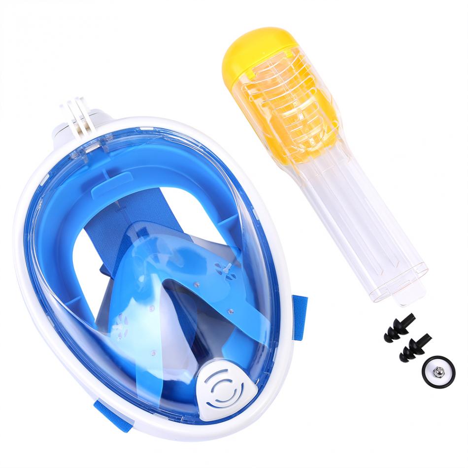 Masque de plongée Gopro tuba sec intégral en silicone étanche anti-buée