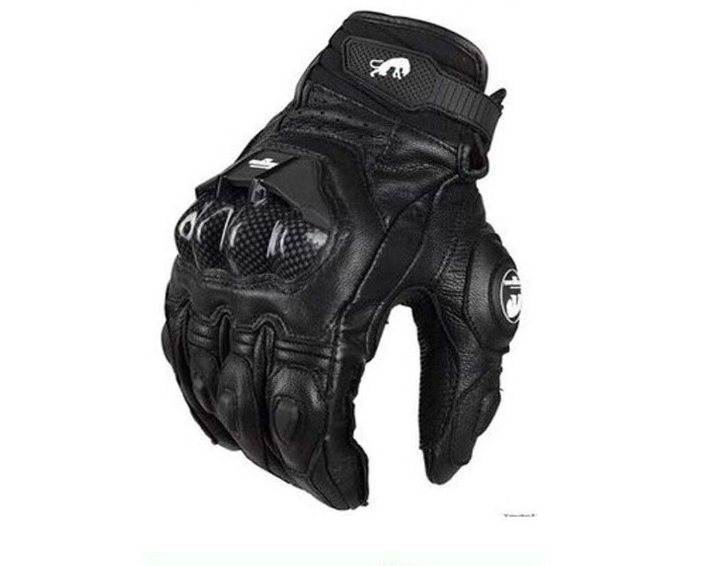 Motorcycle Locomotive Knight Carbon Fiber Leather  Four Seasons Anti-fall Riding Gloves