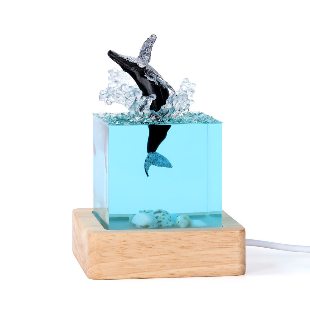 Handmade Marine Whale Resin Decorations