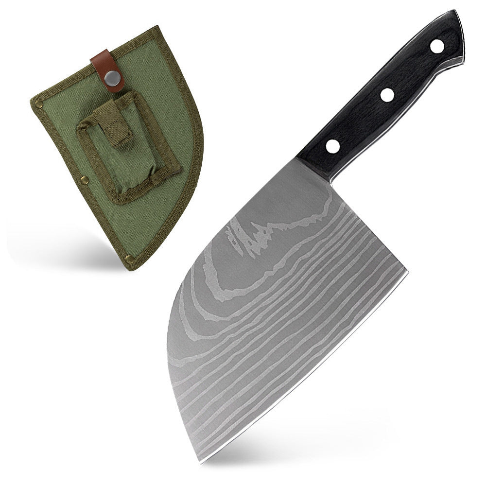 Damascus Laser Stainless Steel Domestic Kitchen Knife