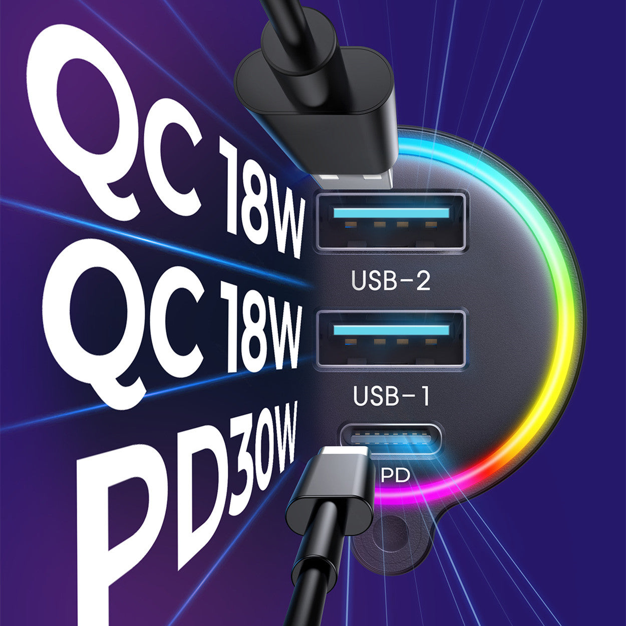 Car Charger Bluetooth Transmitter Cigarette Lighter Conversion Plug