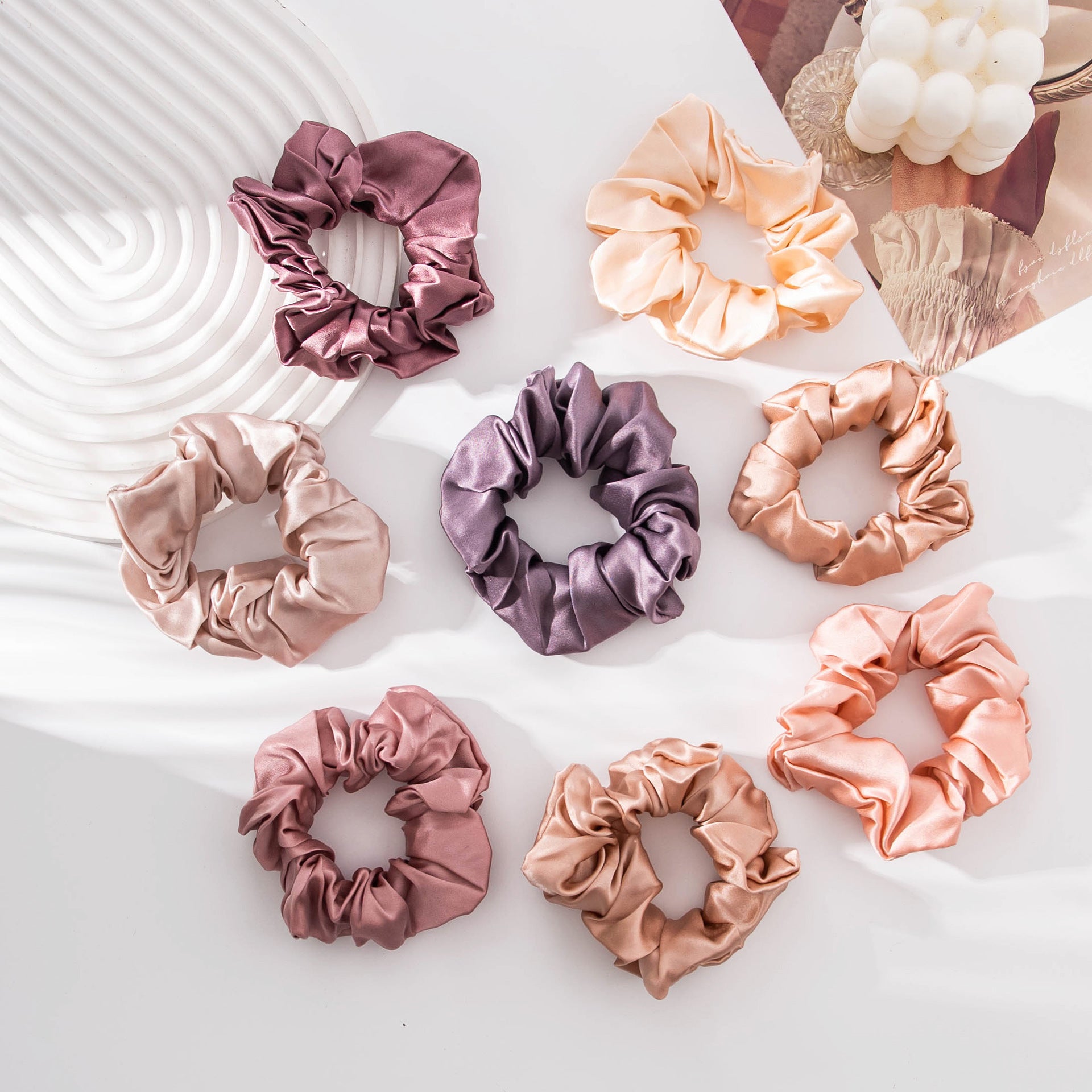 Silk Large Intestine Hair Band Female Head Rope