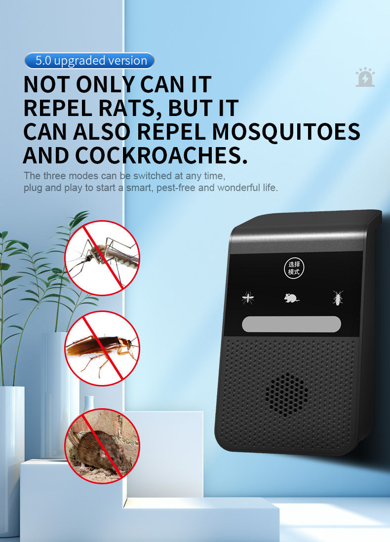 USB Home Multi-function Intelligent Frequency Conversion Electronic Cat Mute Ultrasonic Mouse Expeller