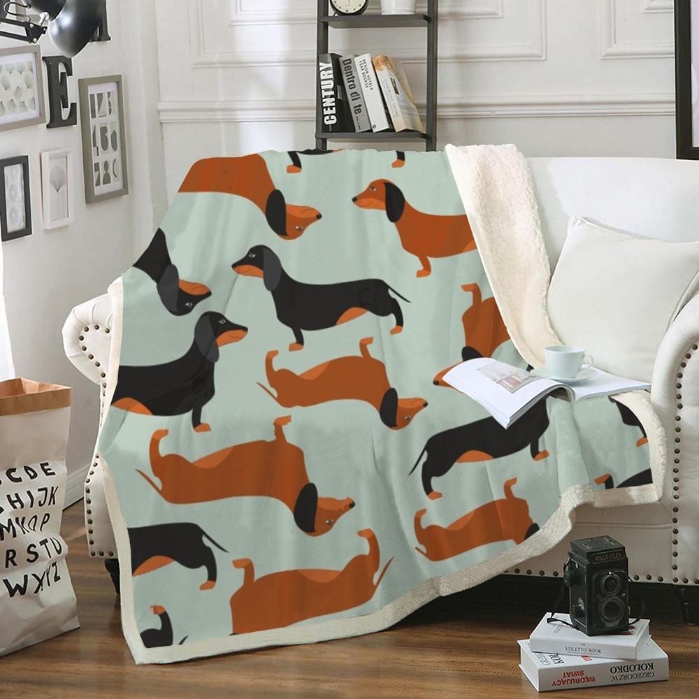Flannel animal sofa blanket
