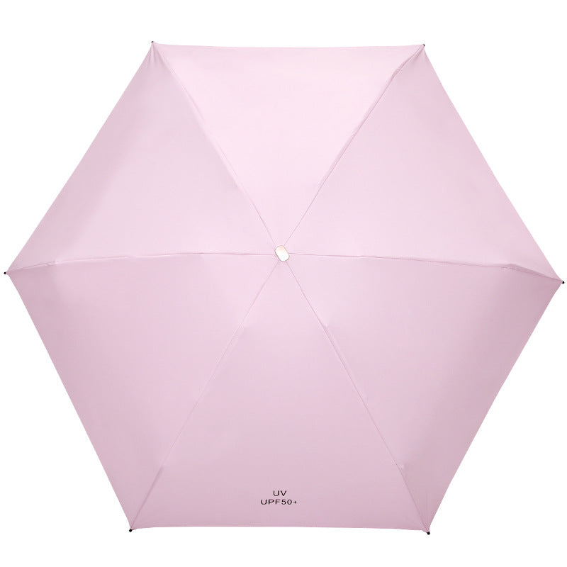 Umbrella Folding Ultra-light Small Flat Five-fold Umbrella Sun Protection Sun Umbrella UV Protection