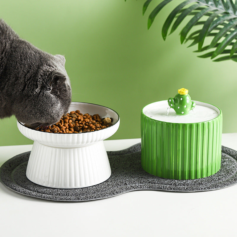 Cat Ceramic Automatic Circulating Water Dispenser