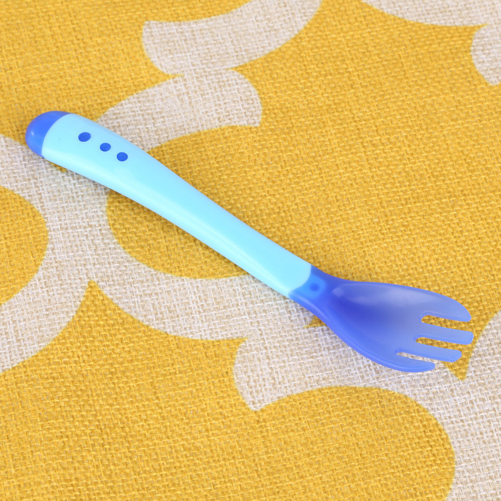 Vaisselle de bébé Assiette à ventouse avec cuillère thermosensible Alimentation de bébé Bols d'alimentation pour bébé