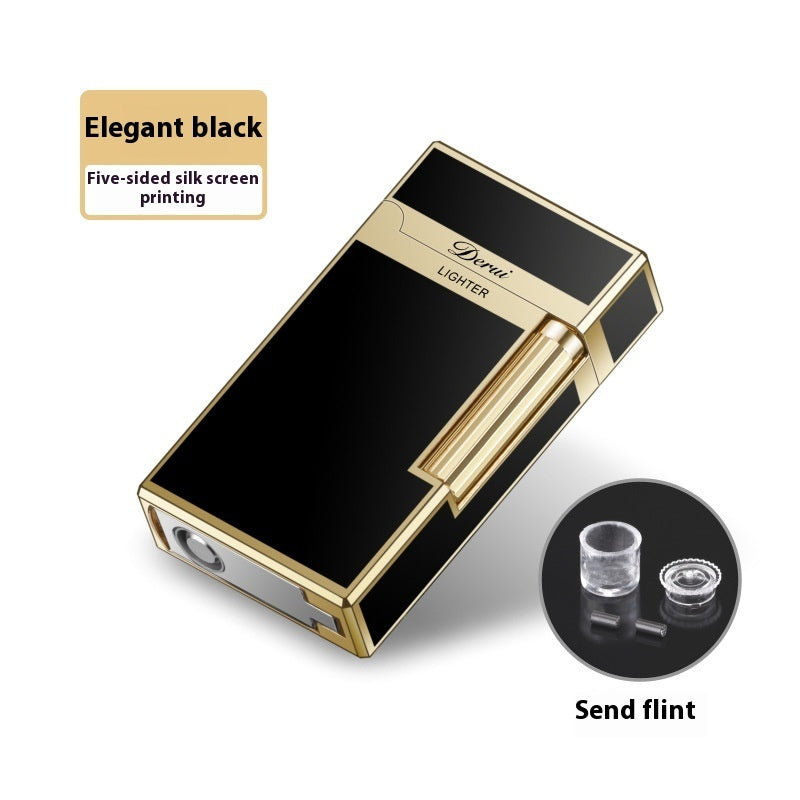 New Langsheng Metal Grinding Wheel Flint Direct Punch Portable Cigar Lighter