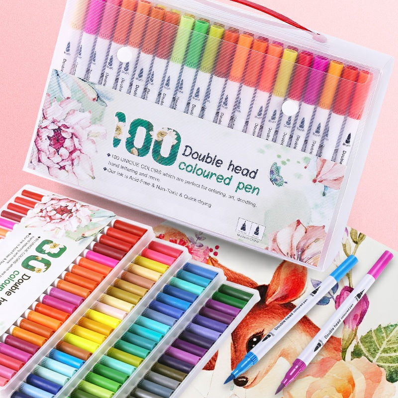 Double-ended watercolor pen