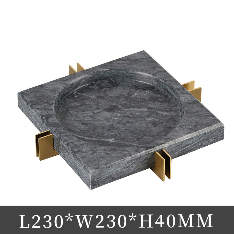 Mild Luxury Marble Ashtray Soft Decoration