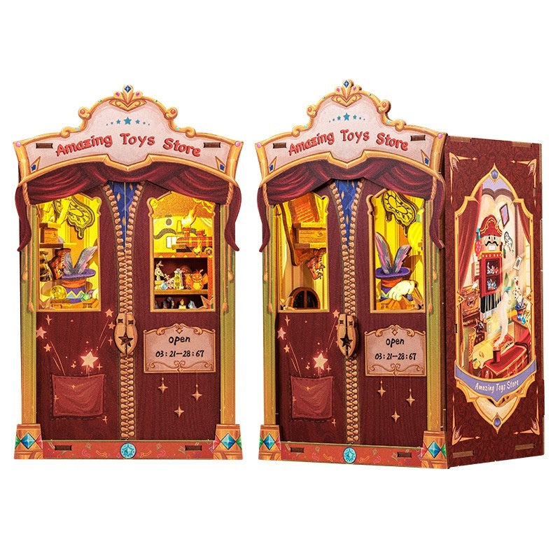Owl Bookstore Diy Wooden 3d Stereo Hand-assembled Toys