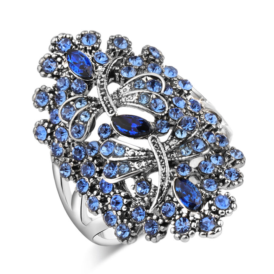Vintage creative dragonfly ring