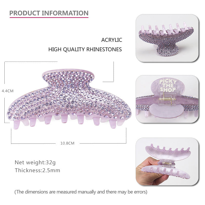 Heavy Work Inlaid Diamond Advanced Sense Shark Clip