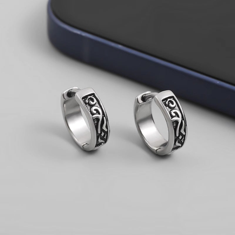 West Coast Earrings Men's Hip Hop Simple